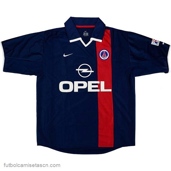 Tailandia Camiseta Paris Saint Germain 1ª Retro 2001 2002 Azul